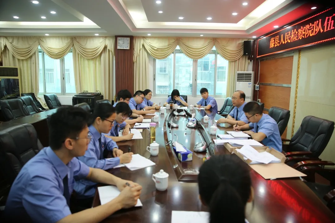 队伍教育整顿|藤县检察院召开队伍教育整顿秘书综合组会议