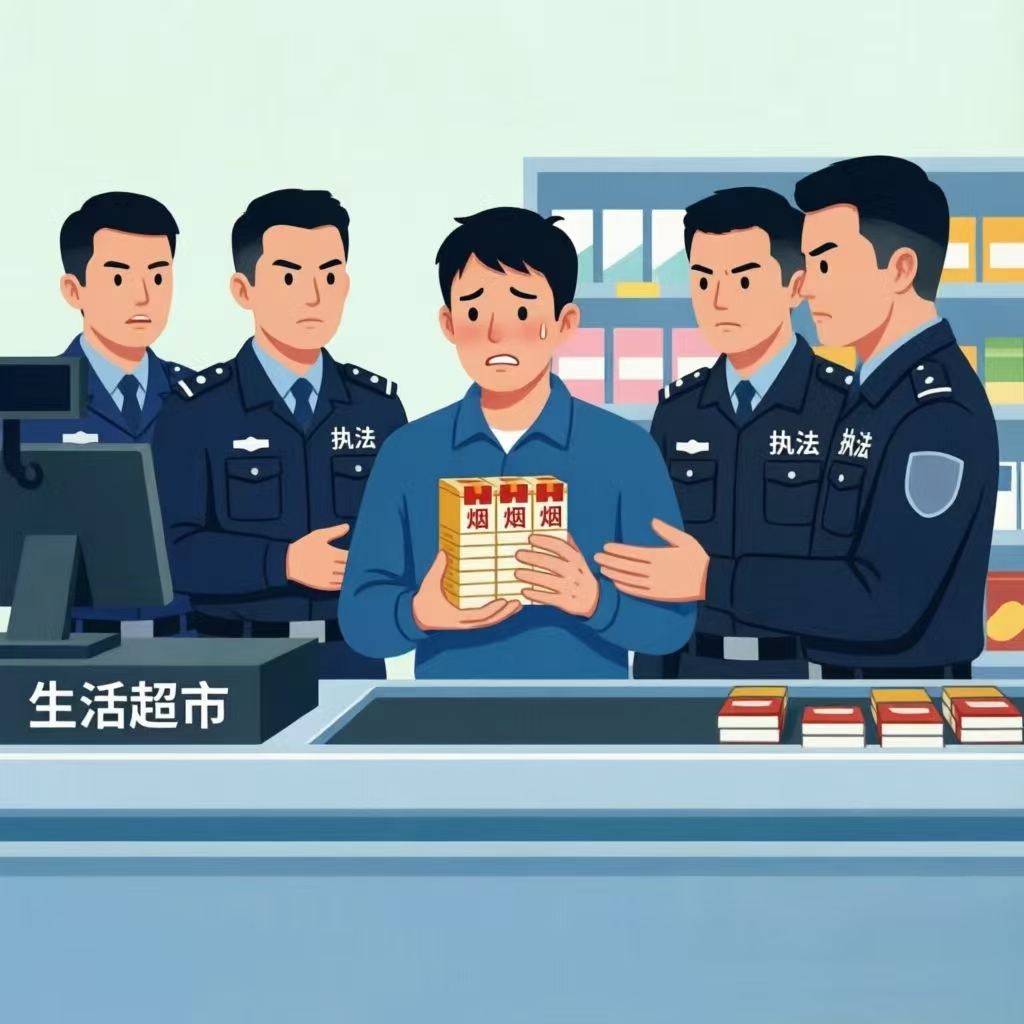 行政执法人员在该超市内查获卷烟250余条。经鉴定，其中30余条为真品卷烟，其余均为假冒注册商标且伪劣卷烟。.jpg